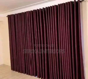 Maroon Block Out Curtains Block Out Curtains Environmental Friendly