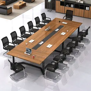 Boardroom Table; 2.4m Hard Wood Boardroom Office Table