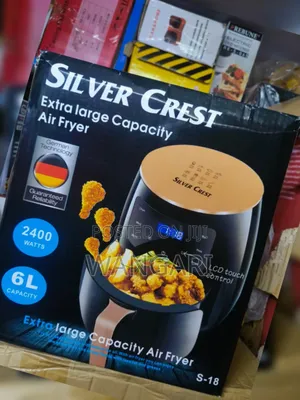 6 Litres Silver Crest S-18 Air Fryer With LCD Touch Control