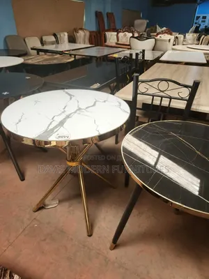 Golden Round Coffee Table