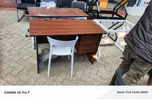 1.2 Mtrs Darkwalnut Office/Home Study Desk + Study Chair