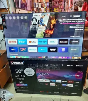 Vision 50 Inches Smart Tv Brand New