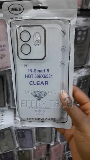 Hiokii Infinix Smart 9 Transparent Case With Camera Lens Protection