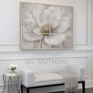 Elegant Floral Textured Wall Art Set Featuring Soft Neutral Tones