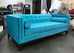 Turquoise Tufted 3 Seater Sofa on Sale