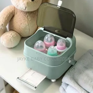 Clean Baby Bottles? Portable Bottle Drying Rack Storage Box
