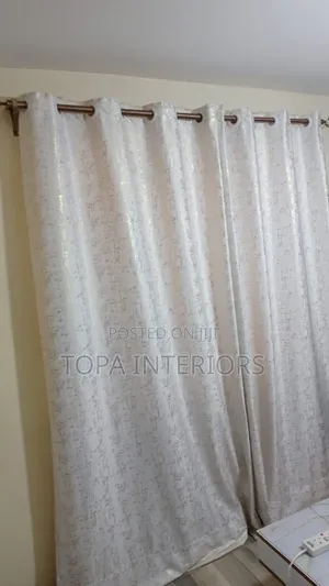 White With Gold Velvet Curtains for House Window Covering