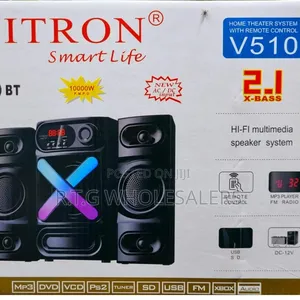 Vitron Woofer V510 2.1 Multimedia Speaker System With Fm/Usb