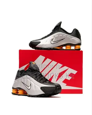 Nike Shox R4 Black Tint Mettalic Silver
