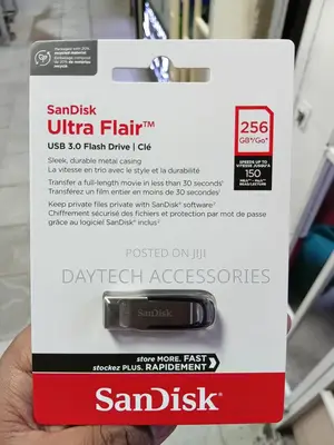 Sandisk 256gb Ultra Flair Usb 3.0 Flash Drive - Black
