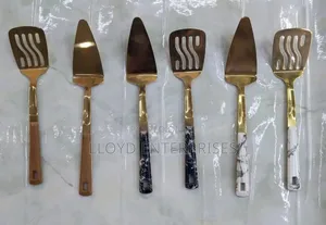 Golden Serving Spoons