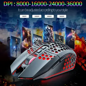Best Wireless Mouse | Rechargeable Gaming Hole Mouse 1600dpi