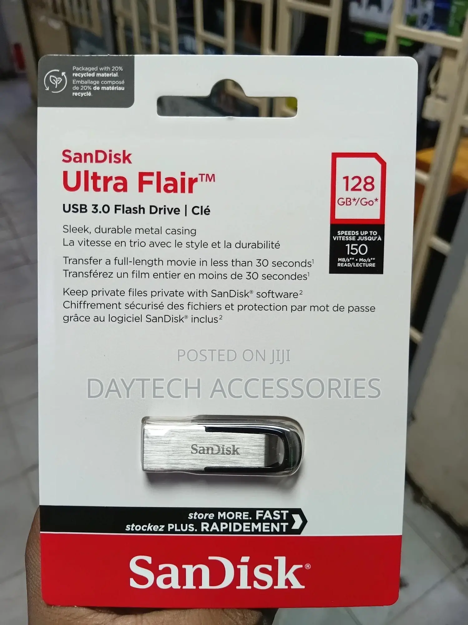 Sandisk Ultra Flair Usb 3.0 Flash Drive – 128gb