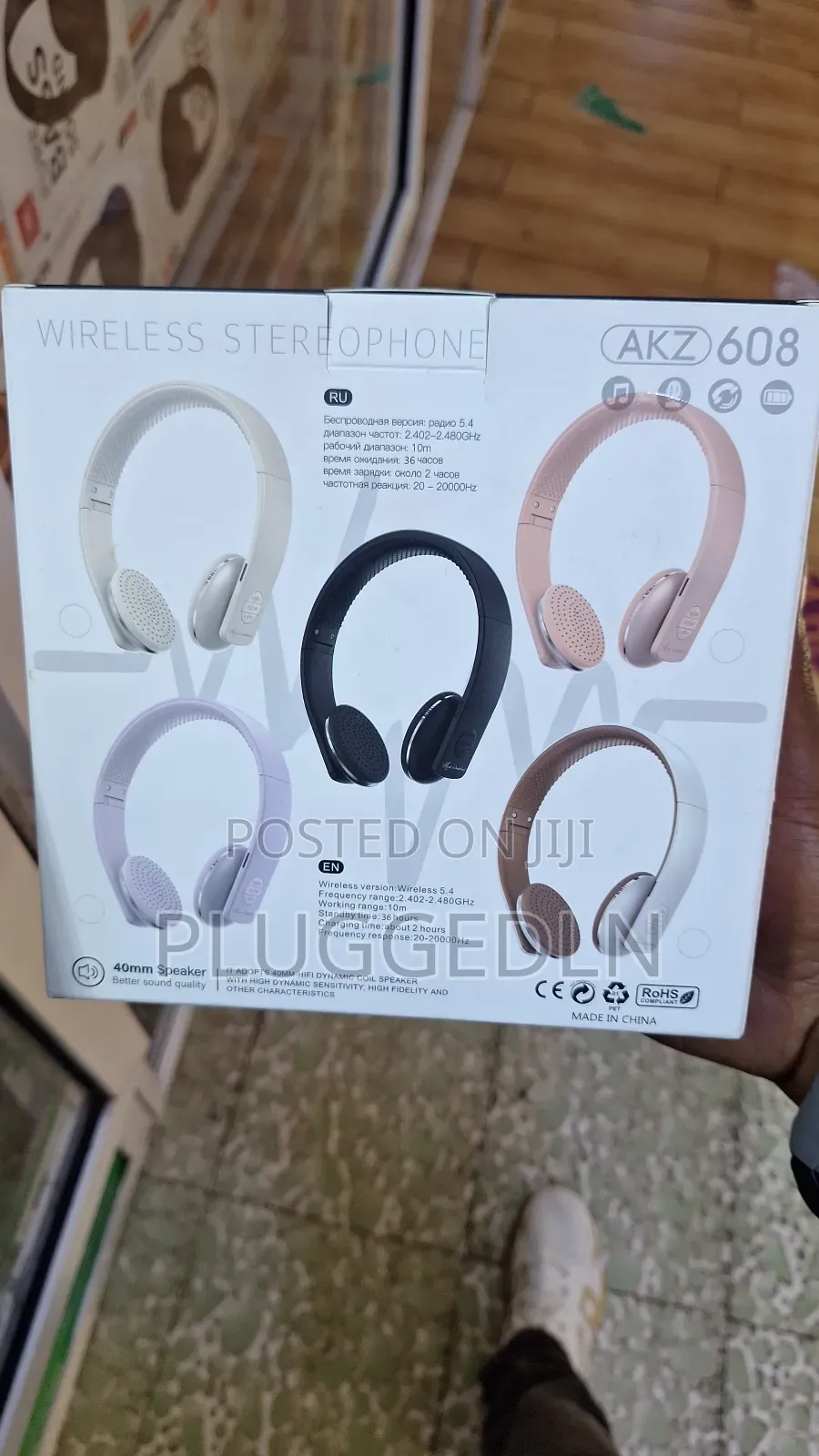 Akz 608 Wireless Bluetooth Headphones,