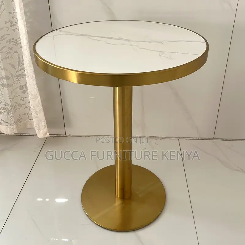 Tulip Round Marble Top Dining Table-home Office