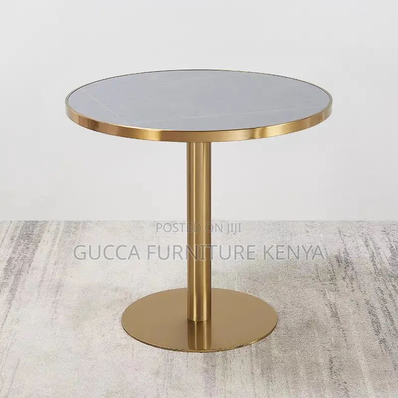 Tulip Round Marble Top Dining Table-home Office