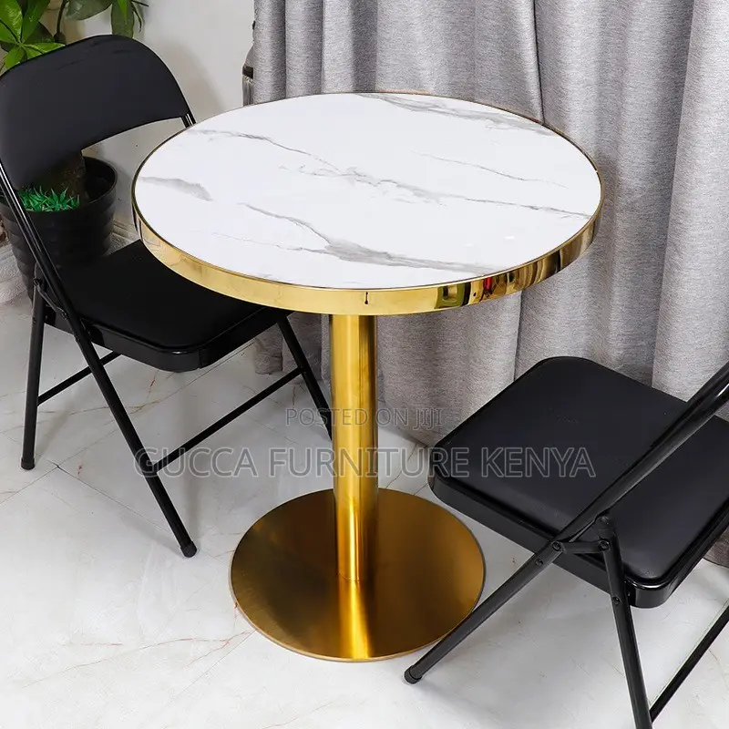 Tulip Round Marble Top Dining Table-home Office