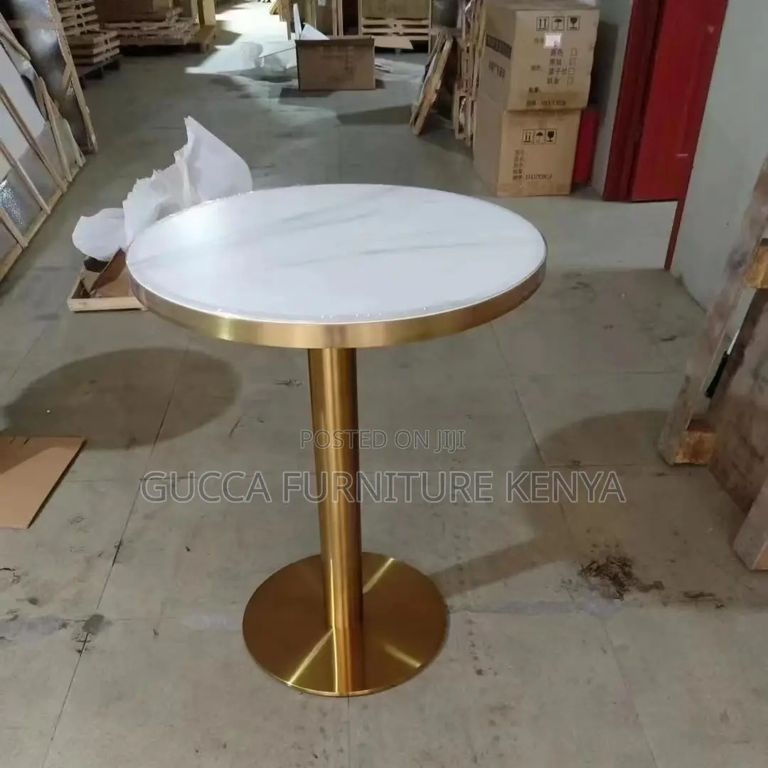 Tulip Round Marble Top Dining Table-home Office