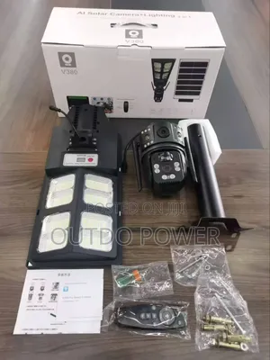 4g Dual Lens Street Light With Camera