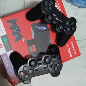  Resolution Gaming Projector With Two Gaming Consoles 