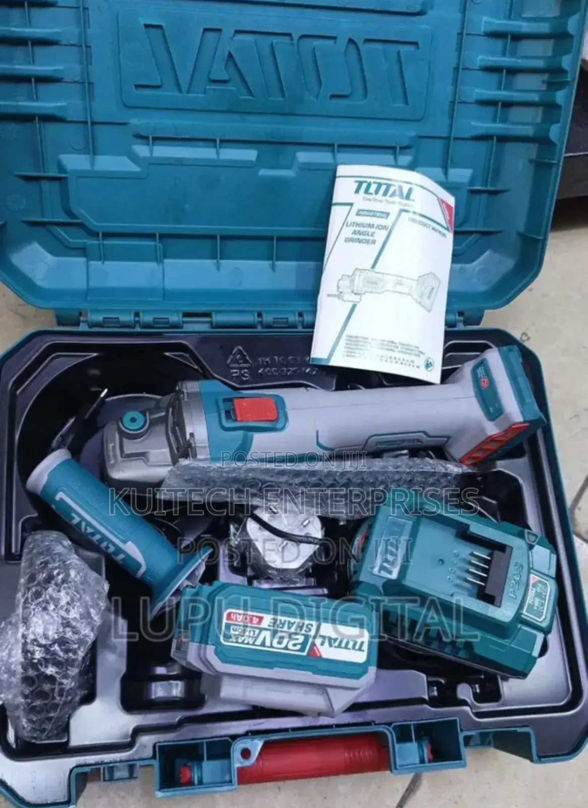Total Cordless Angle Grinder/ Electric Grinder 20v