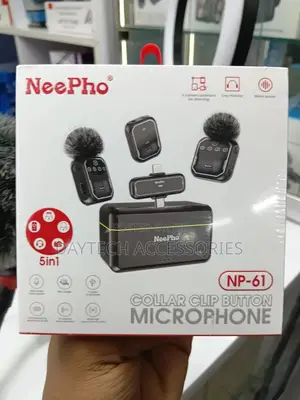 Neepho Np-61 Wireless Dual Microphone - Black