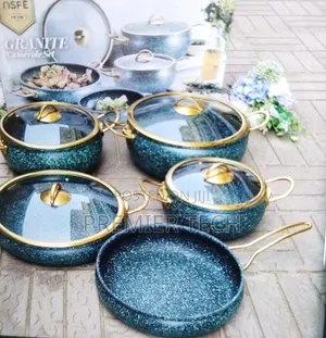 * 9pcs Granite Coating Kitchen Cookware Set*