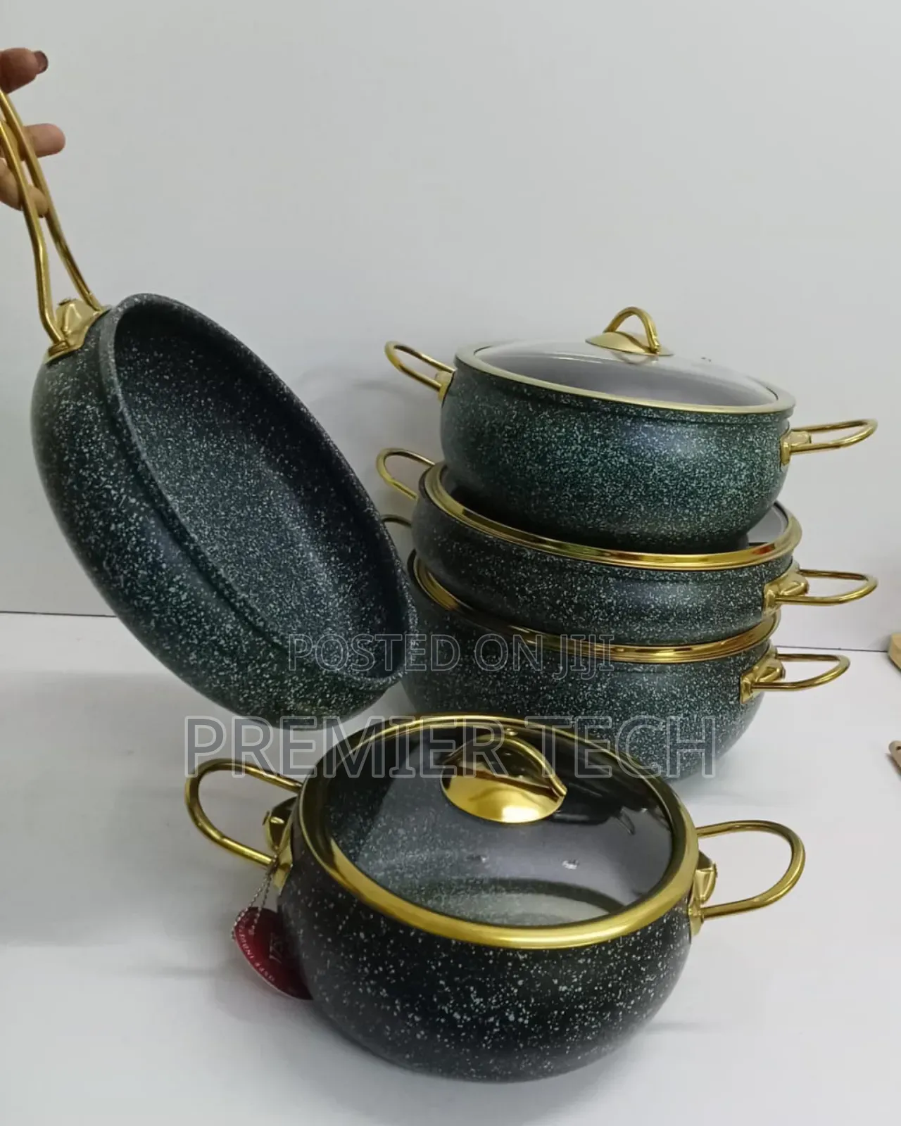 * 9pcs Granite Coating Kitchen Cookware Set*