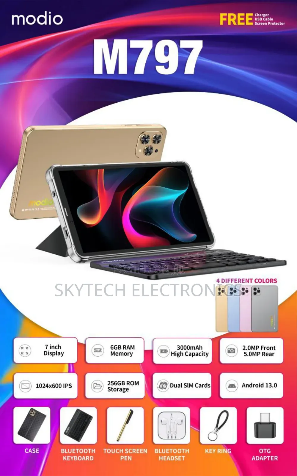 New Modio M797 256 GB Black