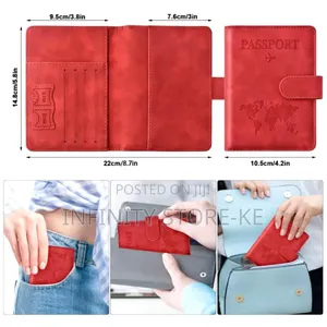 Leather Passport Holder/ Leather Passport Holder