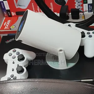 Gaming Projector With Two Gaming Consoles Video Resolution 3d Games
