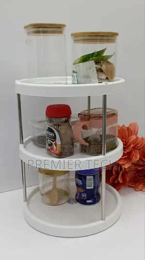 *3 Tier Rotating Kitchen Storage Rack