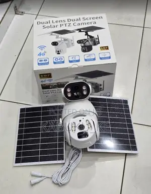 4g 6mp Ubox Dual Lens Dual Screen Solar Ptz Camera