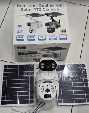 Ubox 6mp Dual Lens 4g Sim Card Solar Cctv Camera