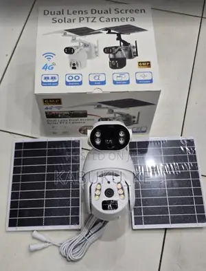 Ubox 6mp Dual Panel Solar 4g Ptz Cctv Dual Lens