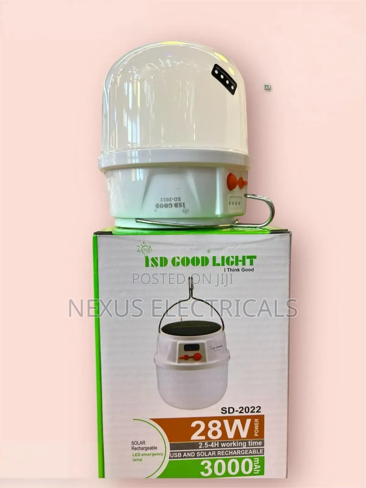 Rechargeable Emergency Lamp Solar and Usb Recharge Light