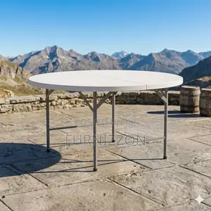 Large Round Foldable Plastic Table