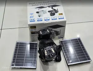 Ubox 6mp Dual Lens Solar Battery Camera Outdoor Simcard Compatible