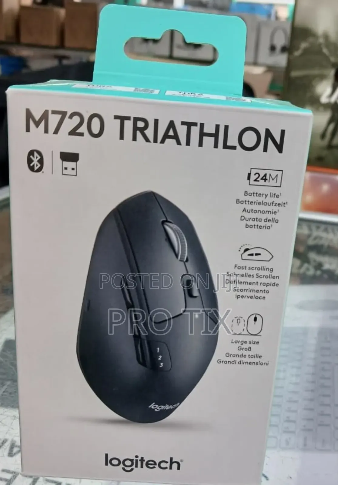 Logitech M720 Triathlon Multi-Device Wireless Mouse