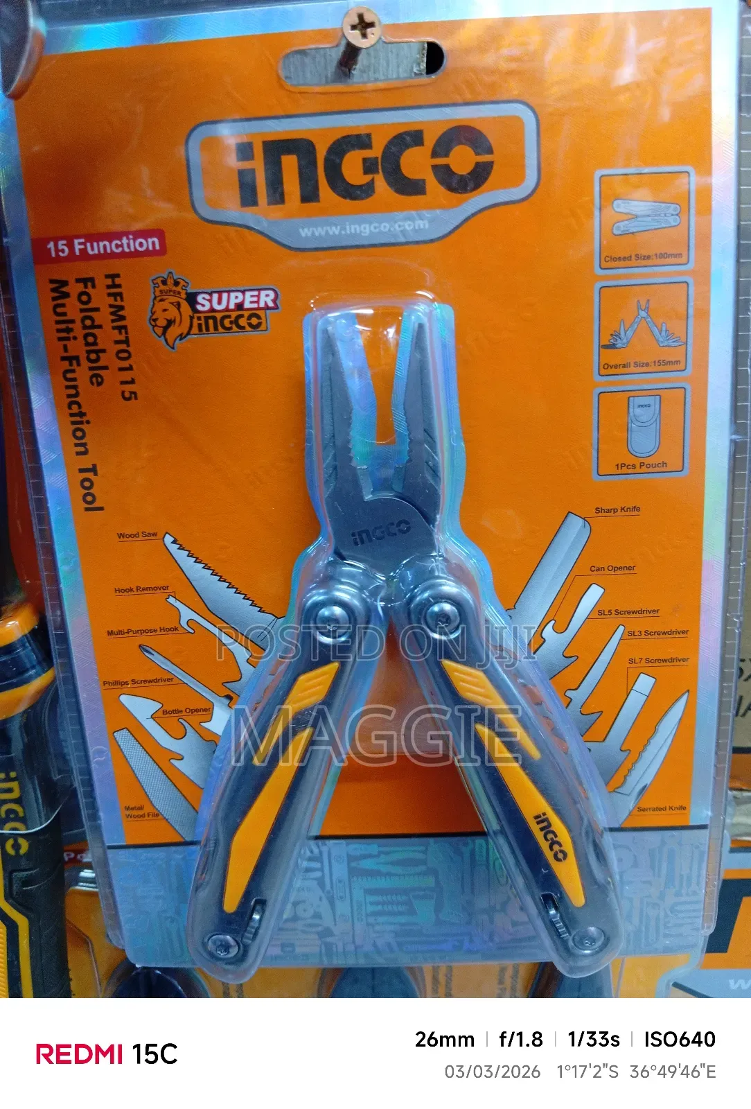 Ingco Foldable Multi-Function Tools