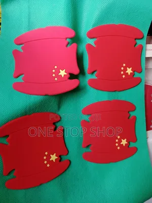 4pcs China Flag Colors Car Door Paint Antiscratch Sticker Guard
