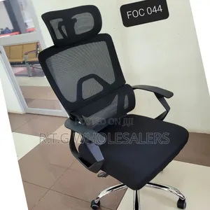 Managerial Mesh Office Chair – Ergonomic High Back With Headrest