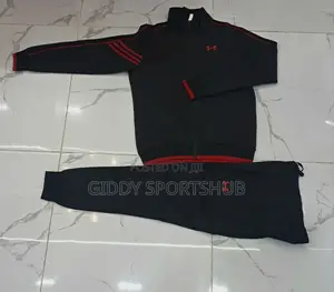 Under Armour Ua Rival Knit Tracksuit in Black and Red