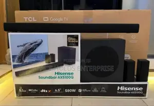 580 Watts Hisense 5.1ch Soundbar Speaker System - Ax5100q Model