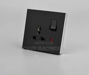 Black Universal Single Wall Socket H4x