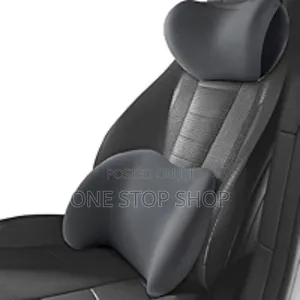 2in1 Set Breathable Memory Foam Headrest And Backrest Pillows