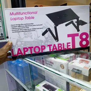 T8 Multifunctional Folding Laptop Table, Foldable And Adjustable Stand