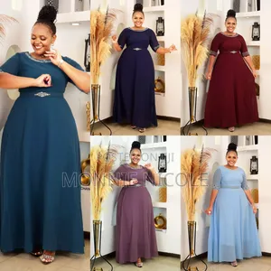 Beautiful Classy Plain Maxi Dress