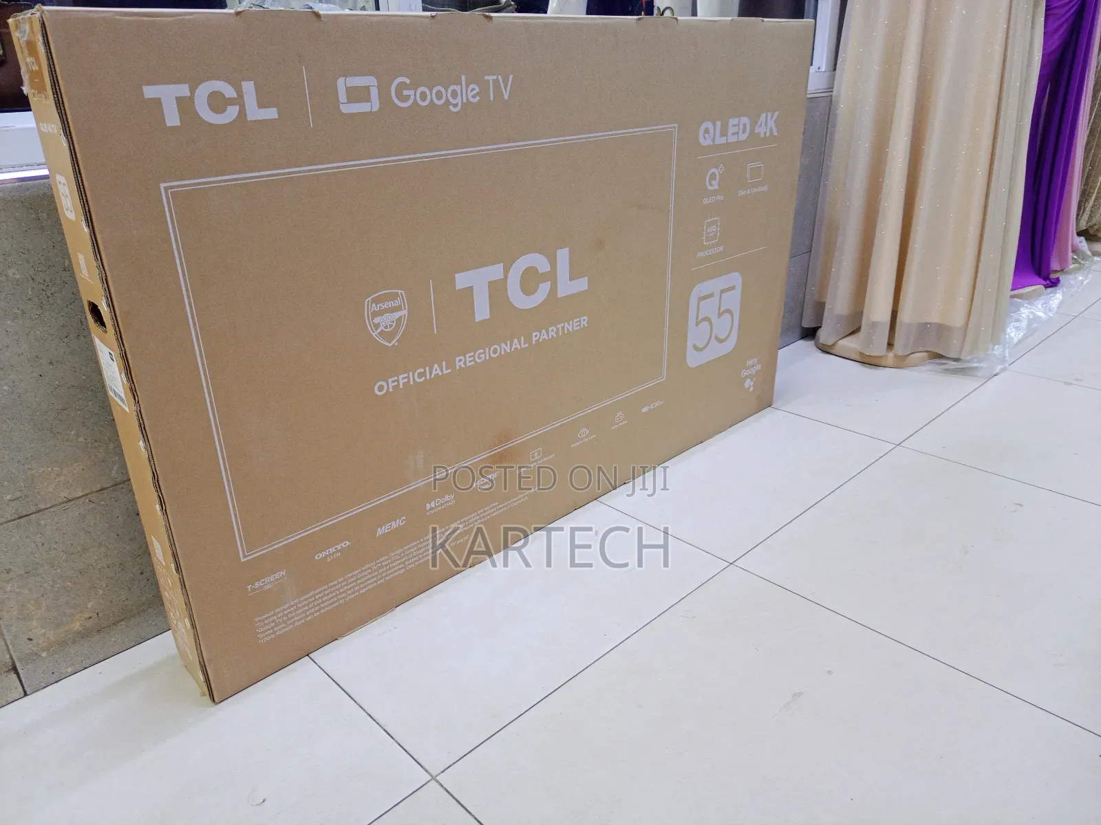 TCL 55” 55c655 Qled Pro Frameless Google Tv – Smart Streaming
