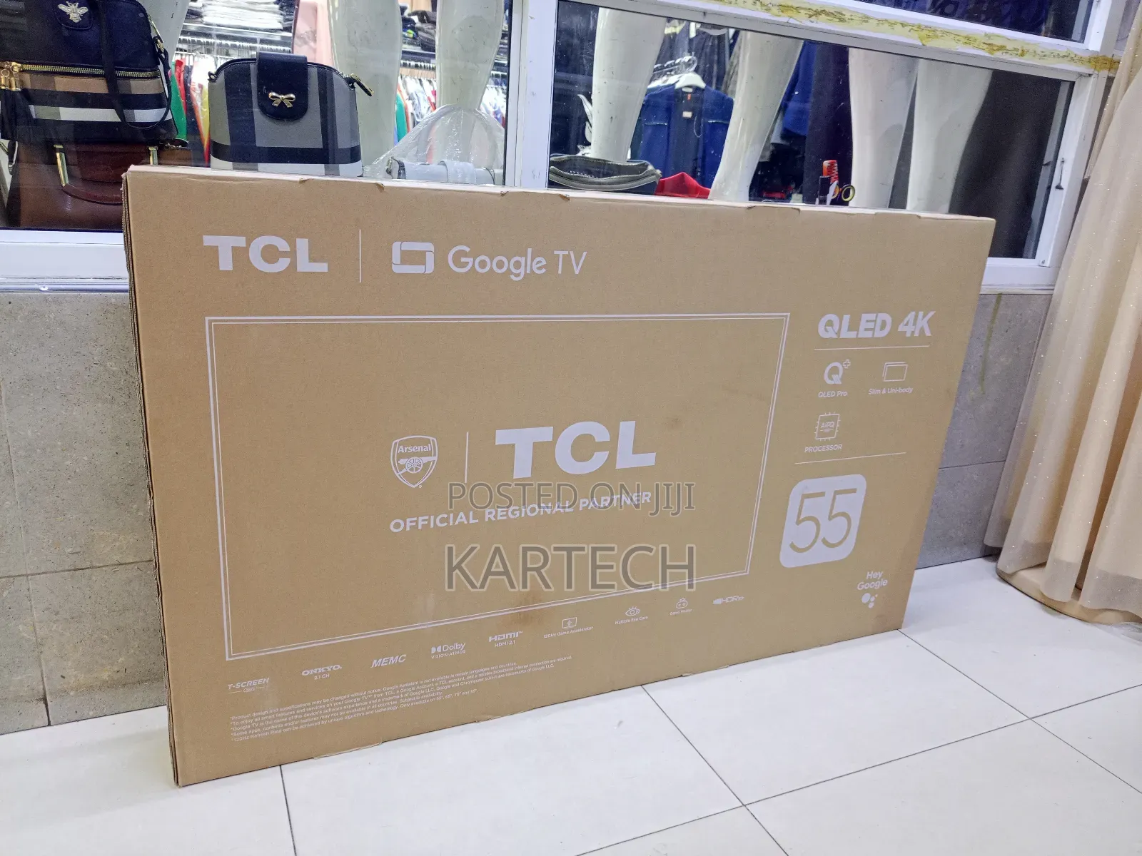 TCL 55” 55c655 Qled Pro Frameless Google Tv – Smart Streaming